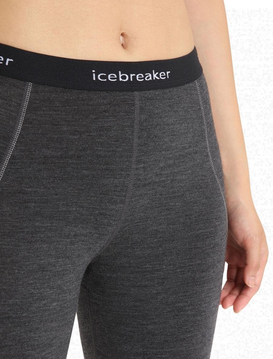 Base Layers Icebreaker BodyfitZone™ Merino 260 Zone 3/4 Thermal Leggings Damskie Czarne | PL 1079EBCX